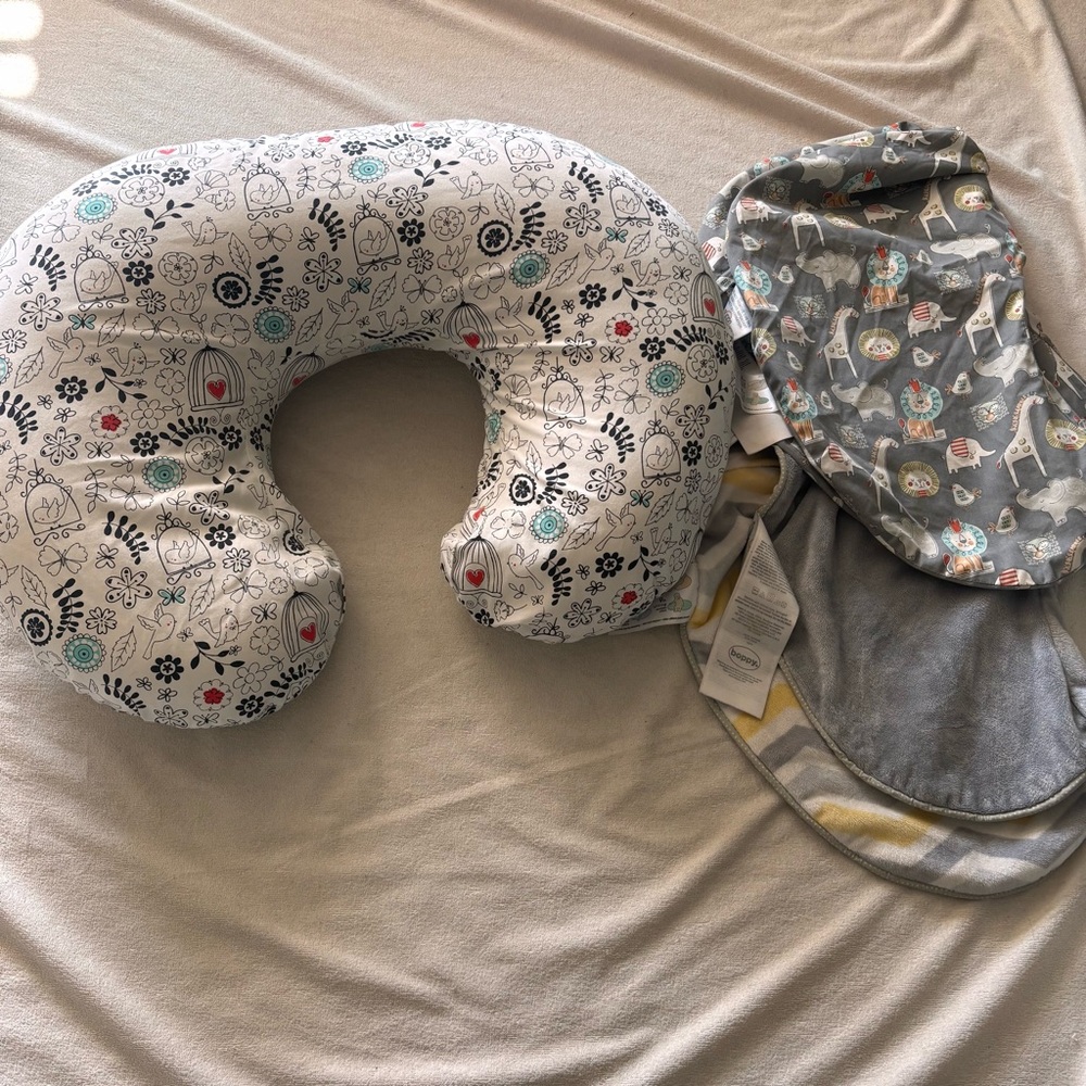 Boppy Nursing Pillow Set with 3 total covers